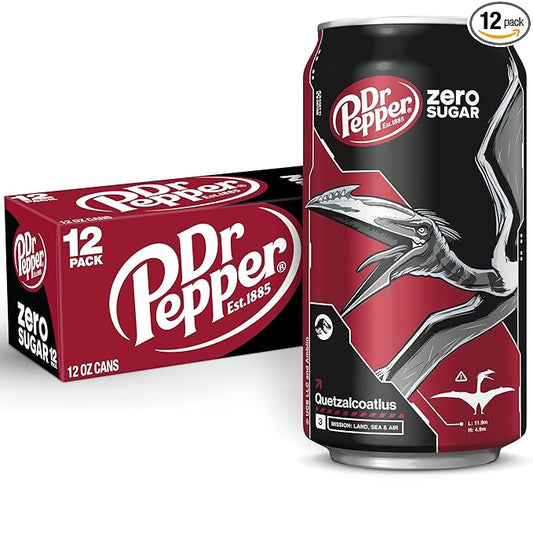 DR PEPPER ZERO SUGAR - 12 OZ, 12 PK